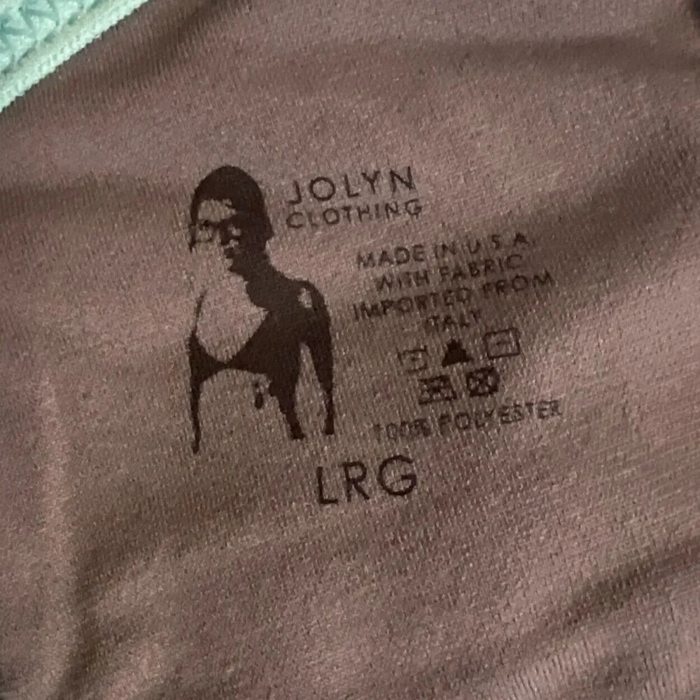 Jolyn Bikini Swim Top‎ Vent Large Green (Beach) New with tags - Picture 4 of 5